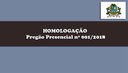 CÂMARA MUNICIPAL DE URUCUIA/MG, HOMOLOGA O Pregão Presencial nº 001/2018