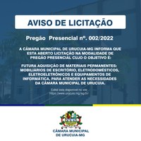 Abertura de Processo Licitatório 